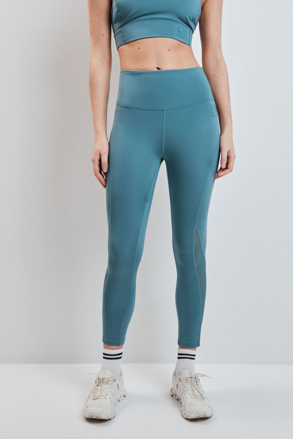 Dash and Stars Zelene skraćene 4D STRETCH helanke green