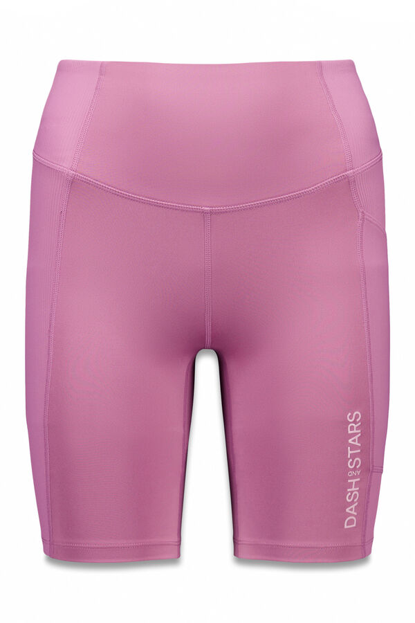 Dash and Stars Leggings 4D STRETCH ciclista rosa rosa
