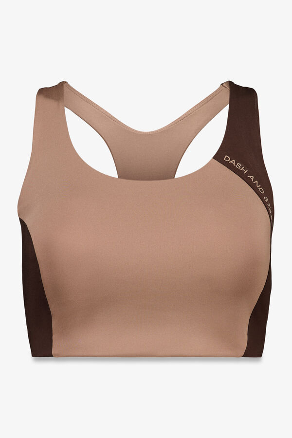 Dash and Stars Soutien desportivo 4D STRETCH com blocos de cores cru