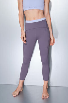 Dash and Stars Leggings SOFT MOVE crop lavanda