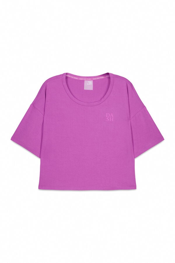 Dash and Stars Roze vrlo mekana majica sa kratkim rukavima pink
