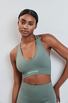 Dash and Stars Zeleni SEAMLESS COMFORT sportski grudnjak