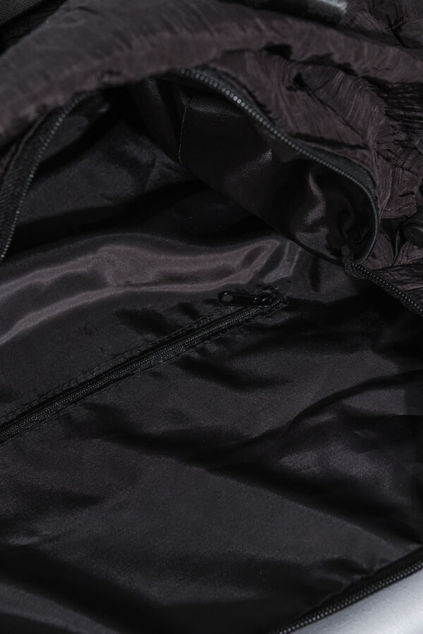 Dash and Stars Bolso viaje nylon negro satinado negro