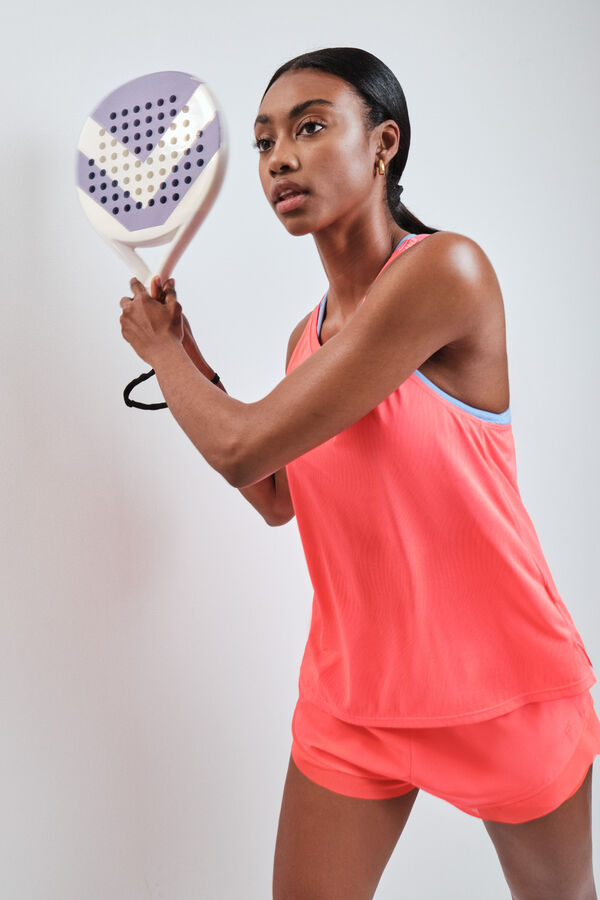 Dash and Stars Crvena majica sa halter izrezom red