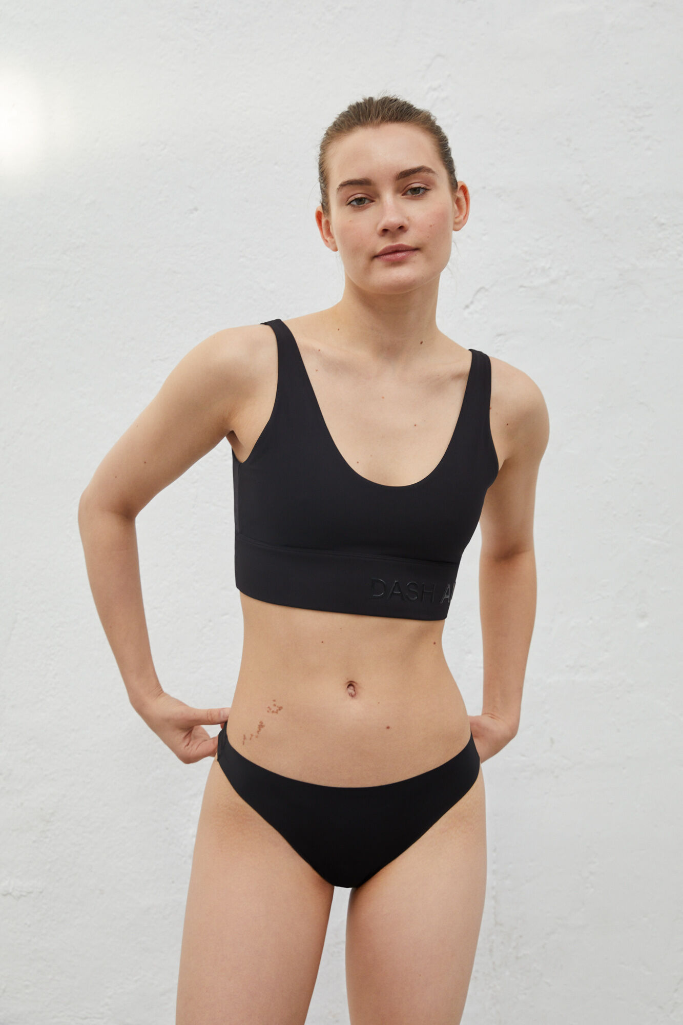 Dash and Stars Pakovanje od 2 para crnih tanga gaćica