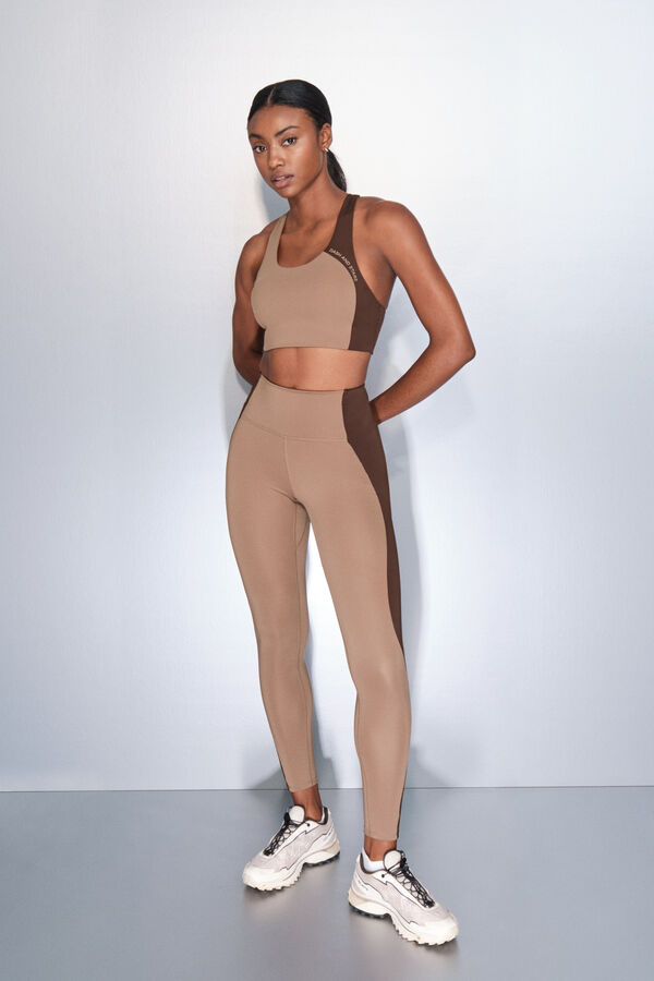 Dash and Stars Soutien desportivo 4D STRETCH com blocos de cores cru