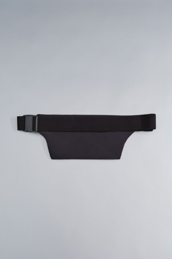 Dash and Stars Extra flat black bum bag black