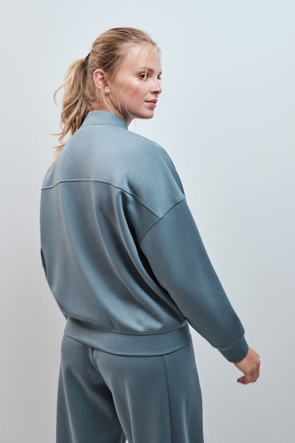 Dash and Stars Zelena bomber jakna mekana na dodir green