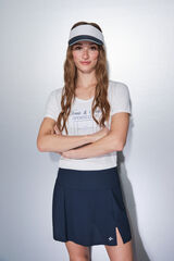 Dash and Stars Plava mikrofiber suknja sa mrežastom unutrašnjošću blue