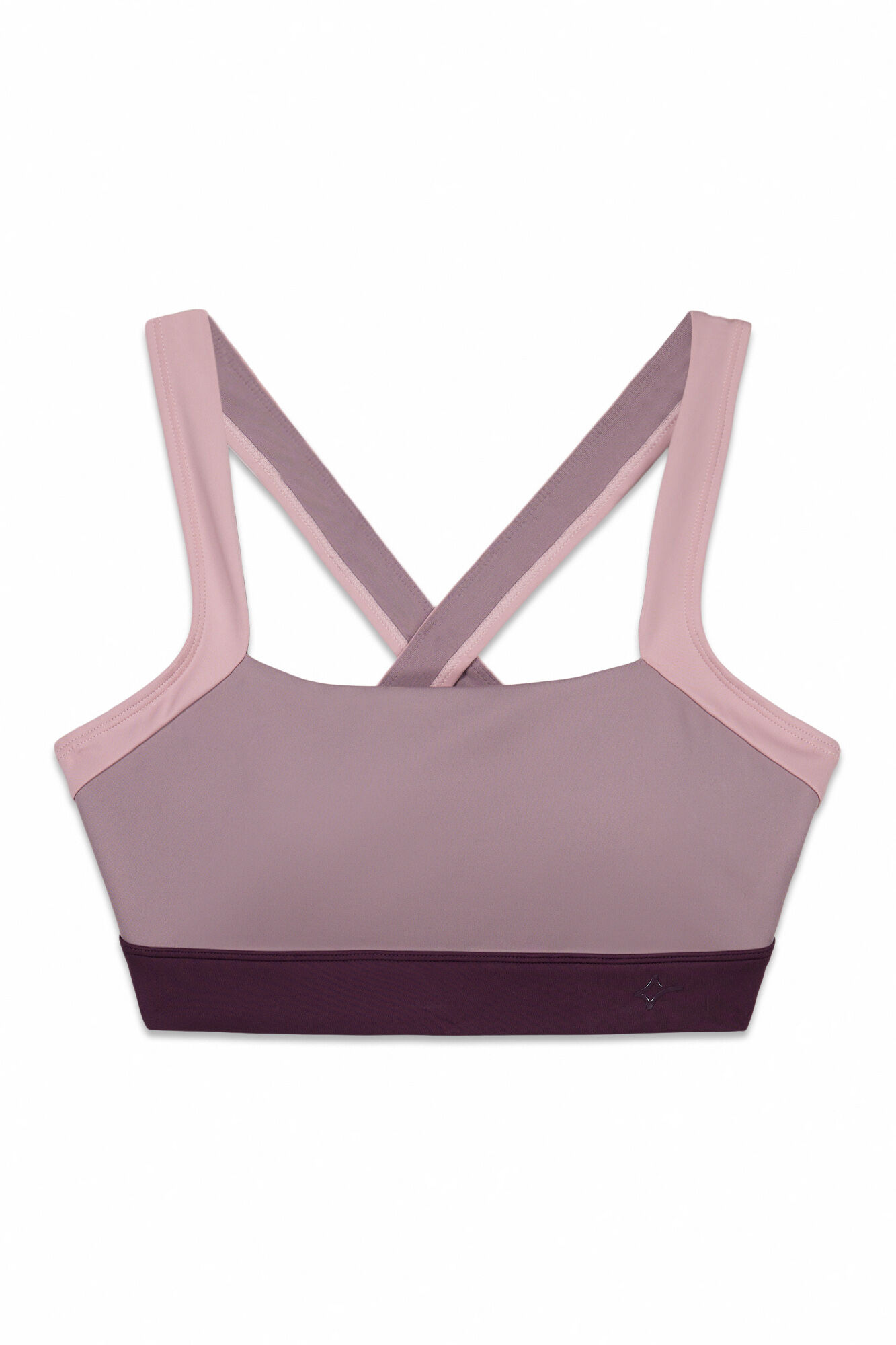 Dash and Stars Roze 4D Stretch kolor blok sportski grudnjak