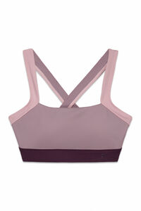 Dash and Stars Roze 4D Stretch kolor blok sportski grudnjak