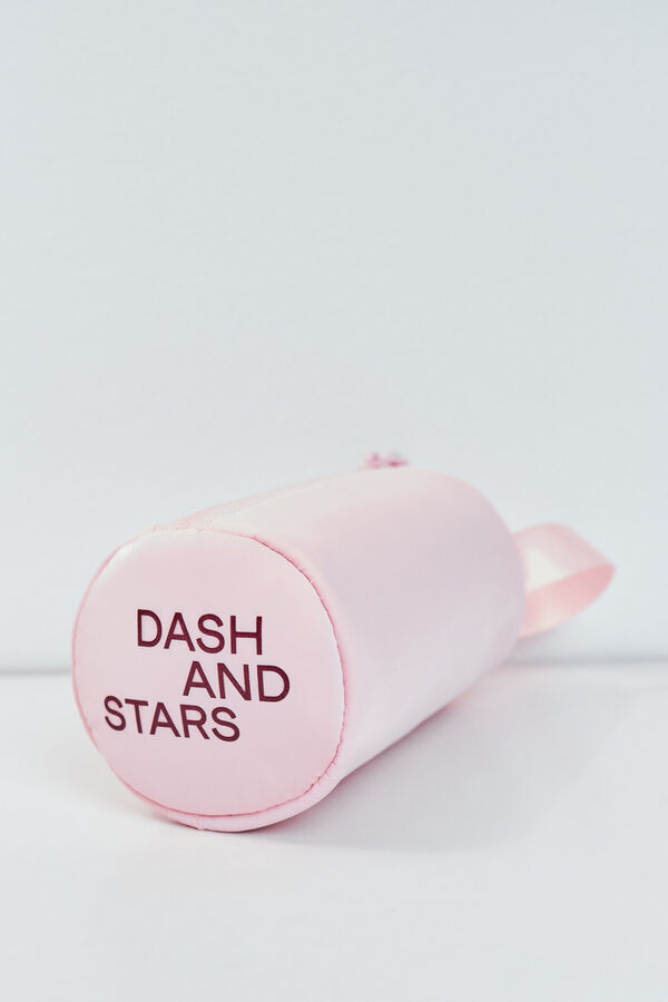 Dash and Stars Roze kvadratni charm privezak pink