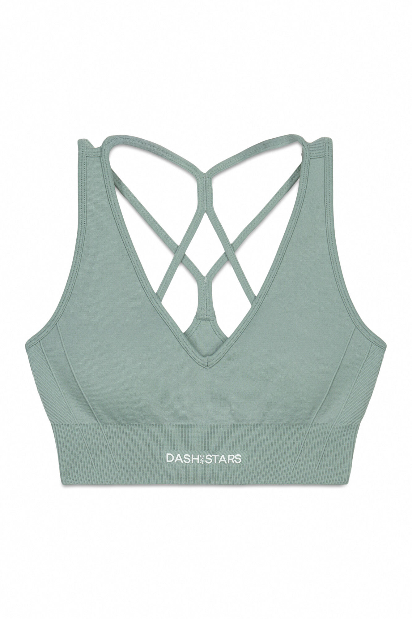 Dash and Stars Zeleni SEAMLESS COMFORT sportski grudnjak