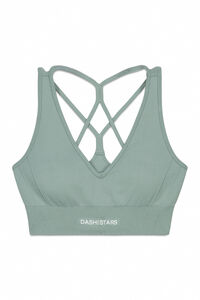 Dash and Stars Zeleni SEAMLESS COMFORT sportski grudnjak