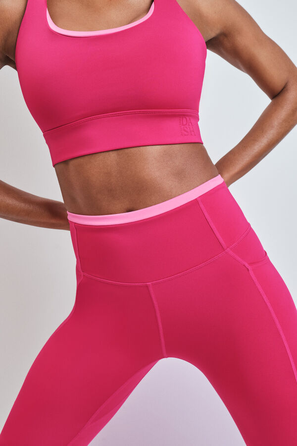 Dash and Stars Roze skraćene 4D STRETCH helanke pink