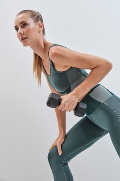Dash and Stars Zeleni sportski grudnjak SEAMLESS COMFORT green