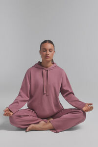 Dash and Stars Mekana roze dukserica sa kapuljačom.