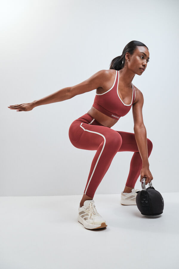 Dash and Stars Bordo duge helanke 4D STRETCH red