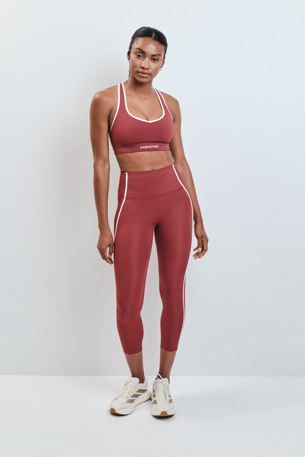 Dash and Stars Bordo helanke 4D STRETCH do listova red