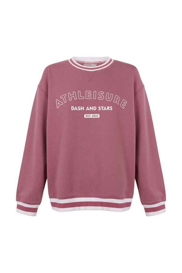 Dash and Stars Roze pli&scaron;ani koledž duks pink