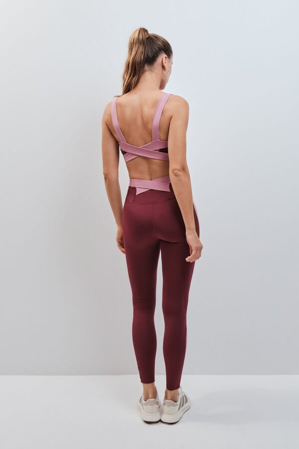 Dash and Stars Bordo duge helanke 4D STRETCH red