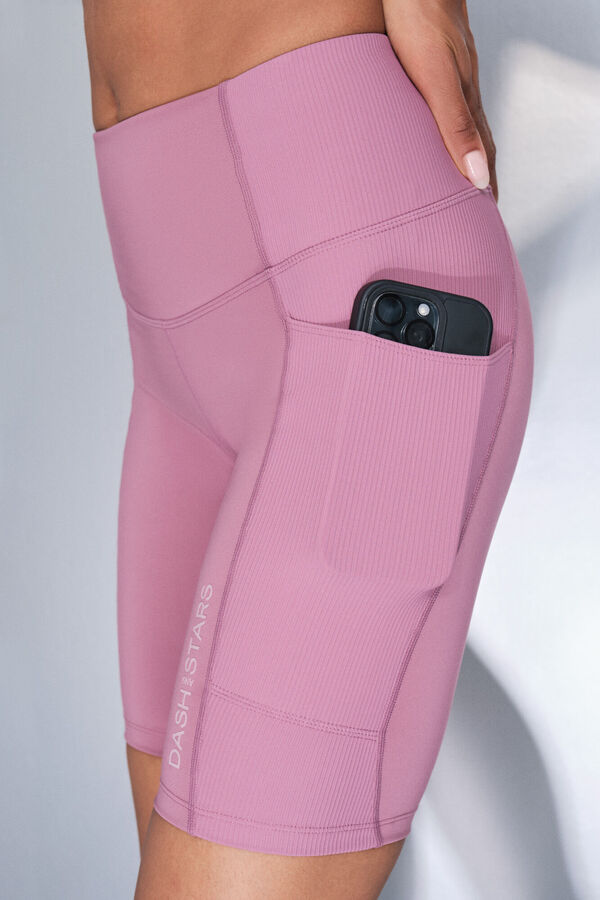 Dash and Stars Leggings 4D STRETCH ciclista rosa rosa