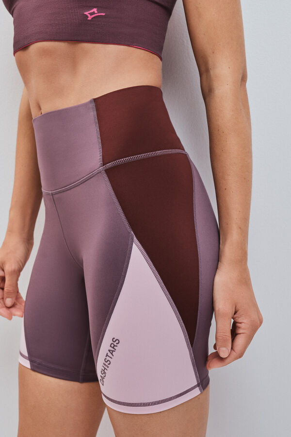 Dash and Stars Bordo 4D STRETCH biciklističke tajice pink
