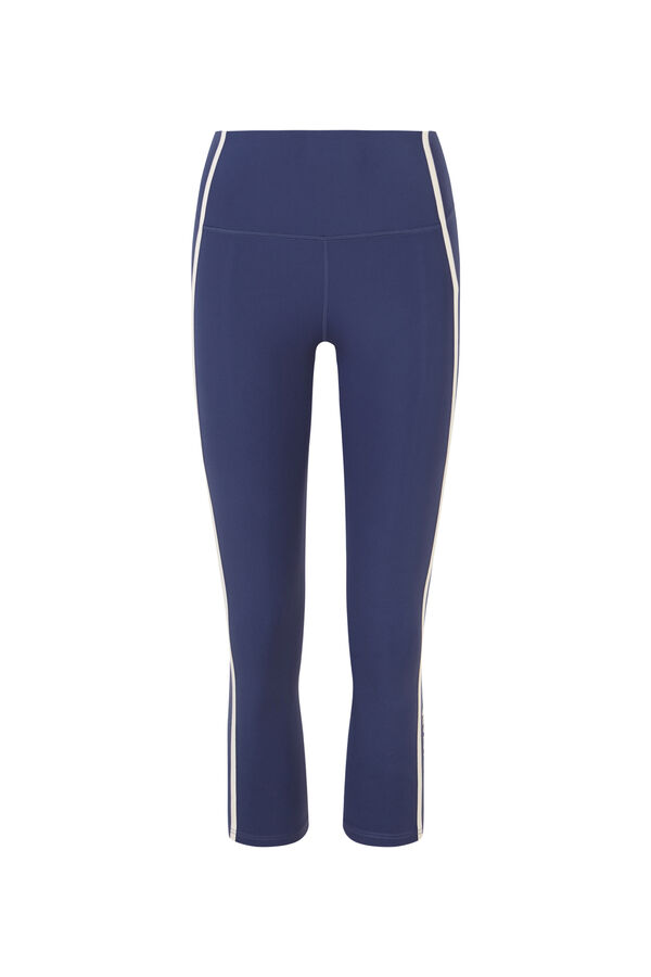 Dash and Stars Plave 4D STRETCH helanke kapri blue