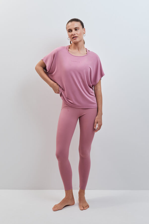 Dash and Stars Roze majica kratkih rukava od modala pink