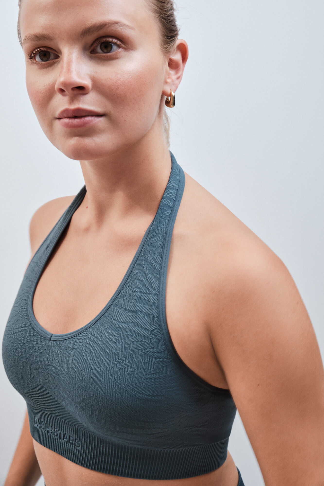 Dash and Stars Zeleni sportski grudnjak SEAMLESS COMFORT