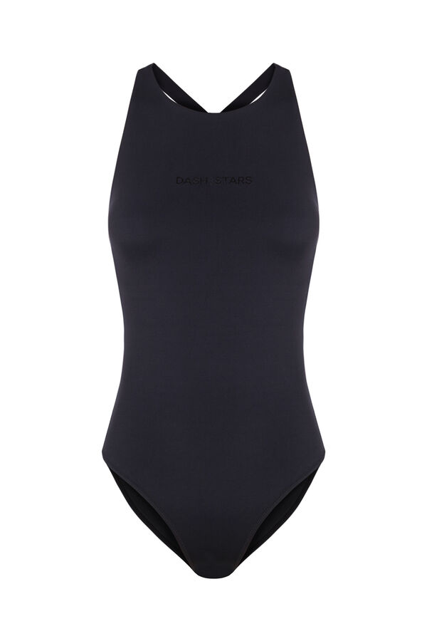 Dash and Stars Fato de banho desportivo preto Quick Dry preto