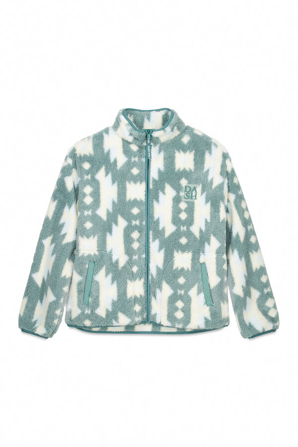 Dash and Stars Ledeno zelena flis rajsfer&scaron;lus sa duks flis green