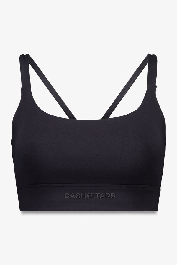 Dash and Stars Crni sportski grudnjak SOFT MOVE black