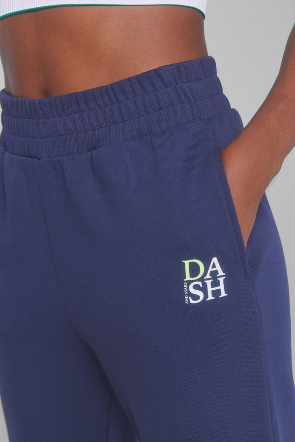Dash and Stars Pantalon jogger coton bleu bleu