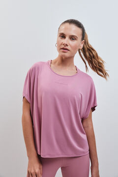 Dash and Stars Roze majica kratkih rukava od modala pink