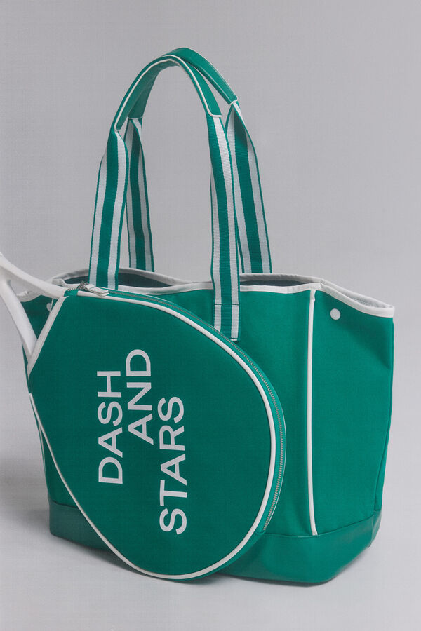 Dash and Stars Zelena shopper torba za padel green