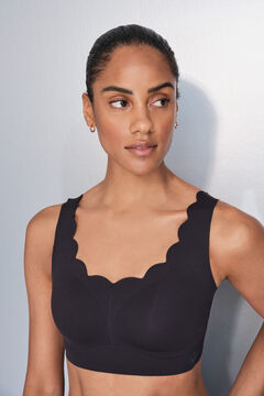 Dash and Stars Crni KOMPRESIVNI sportski grudnjak