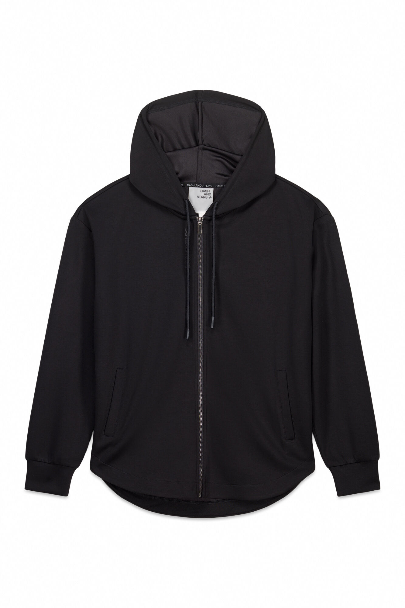 Dash and Stars Chaqueta negra cremallera 