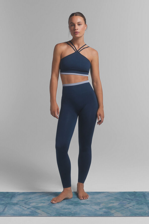 Dash and Stars Plave helanke SEAMLESS COMFORT. blue