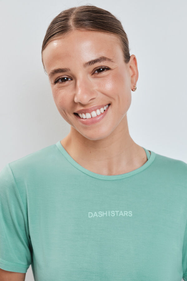 Dash and Stars Zelena majica sa otvorom na leđima green