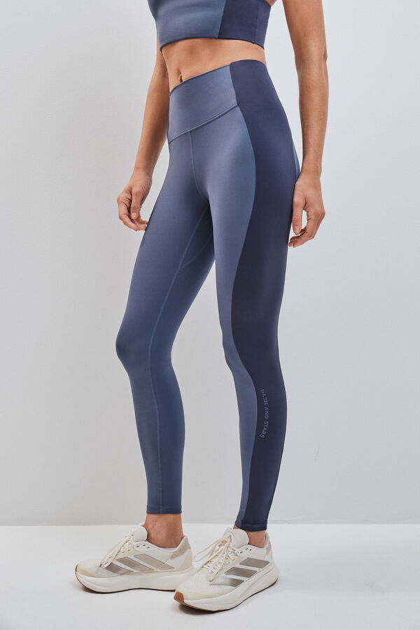 Dash and Stars Tamnoplave duge helanke 4D STRETCH blue