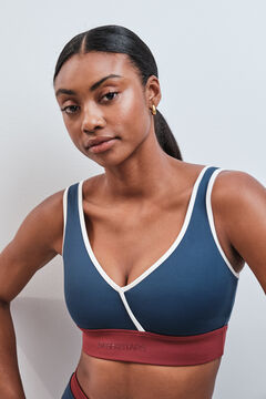 Dash and Stars Tamnoplavi sportski grudnjak 4D Stretch