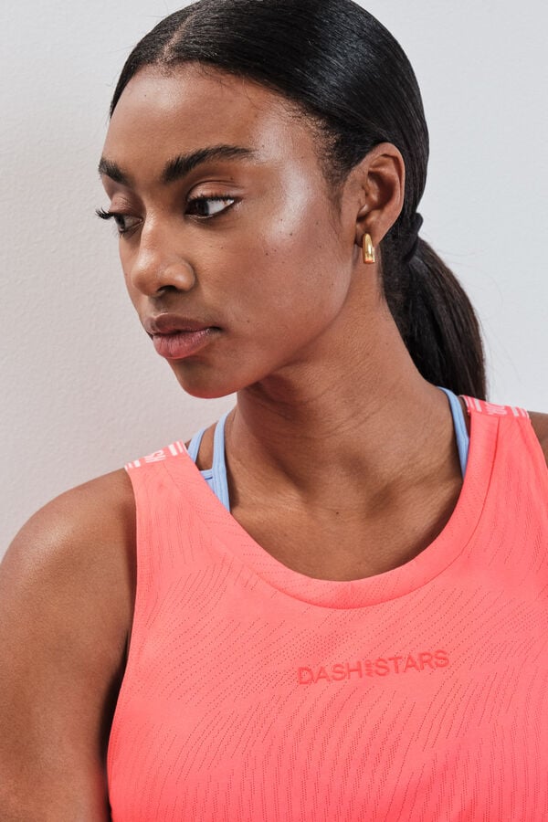 Dash and Stars Crvena majica sa halter izrezom red