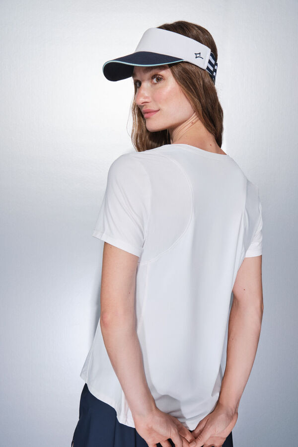 Dash and Stars Bela majica kratak rukav white