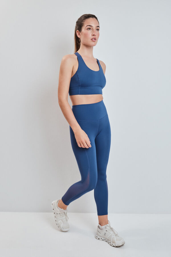 Dash and Stars Plave 4D STRETCH skraćene helanke blue