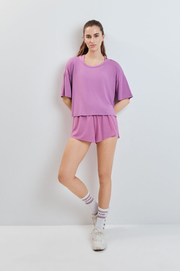 Dash and Stars Roze vrlo mekana majica sa kratkim rukavima pink
