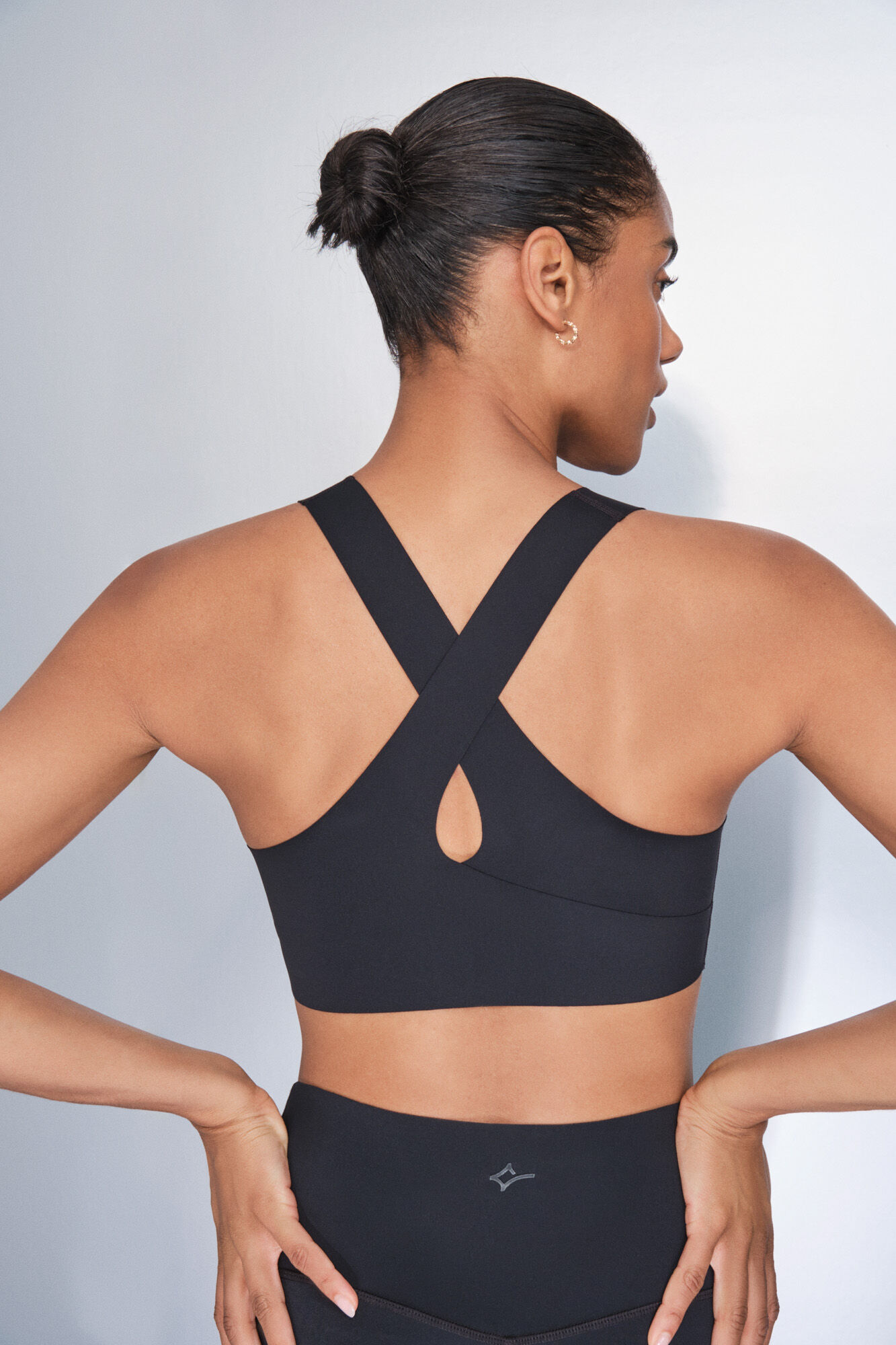 Dash and Stars Crni KOMPRESIVNI sportski grudnjak