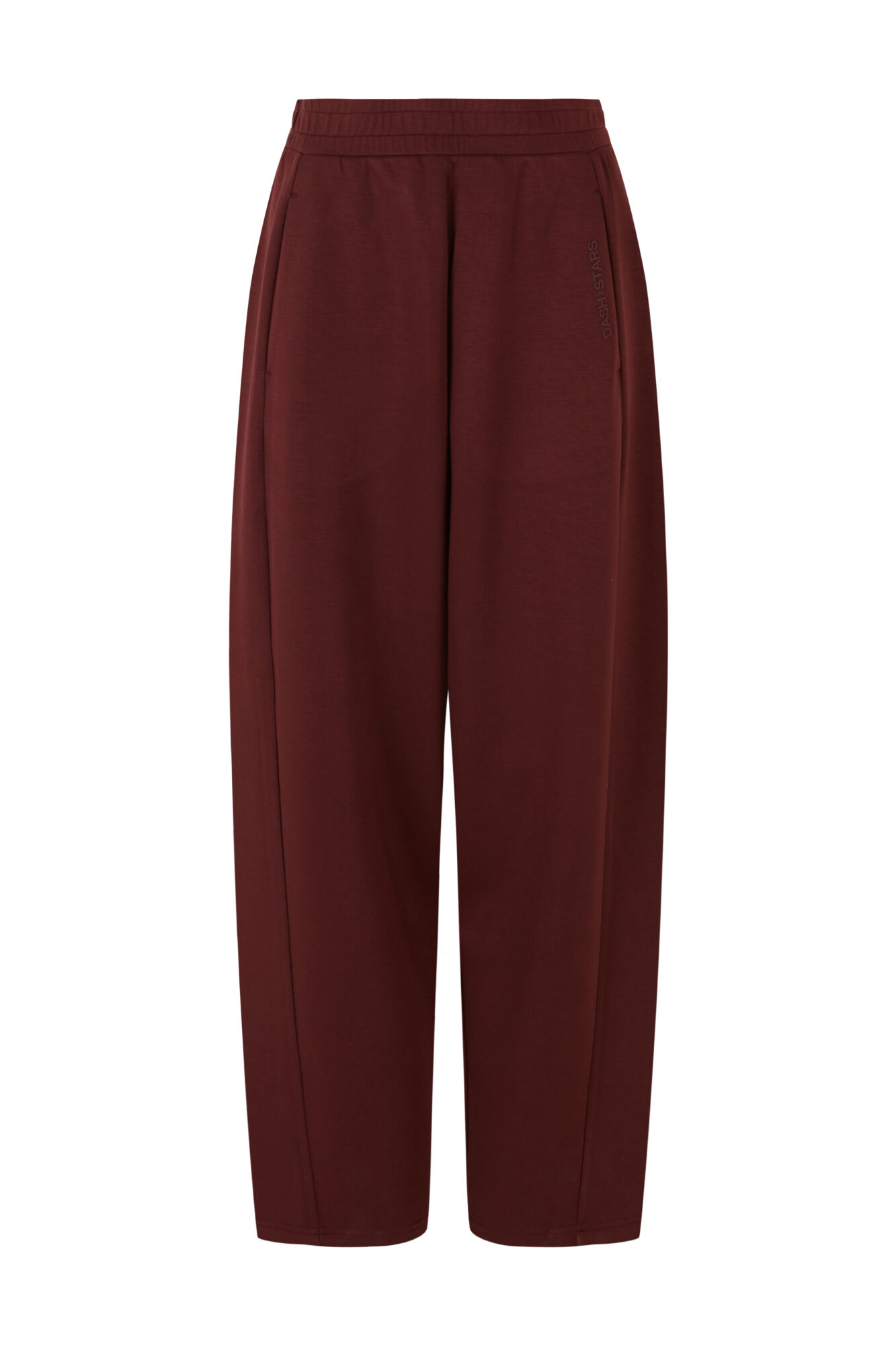 Dash and Stars Bordo duge pantalone barrel kroja mekog dodira