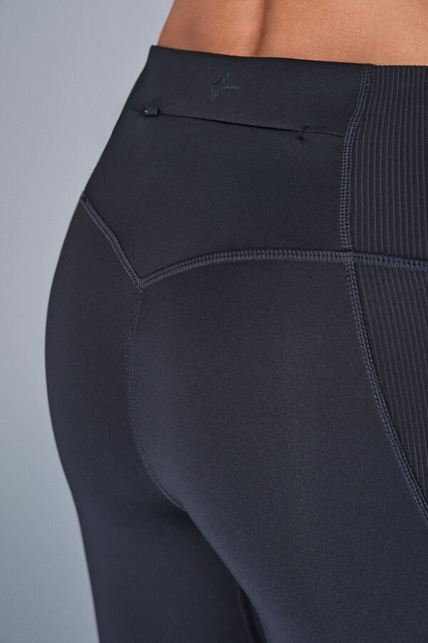 Dash and Stars Crne 4D STRETČ kraće helanke black