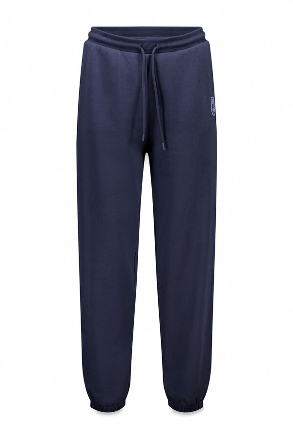 Dash and Stars Duge pamučne jogger pantalone blue